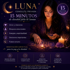 Consulta privada de tarot con Luna – orientación espiritual y sentimental